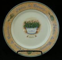 Block HERBES Herbs DE PROVENCE Linda Grayson Salad Plate